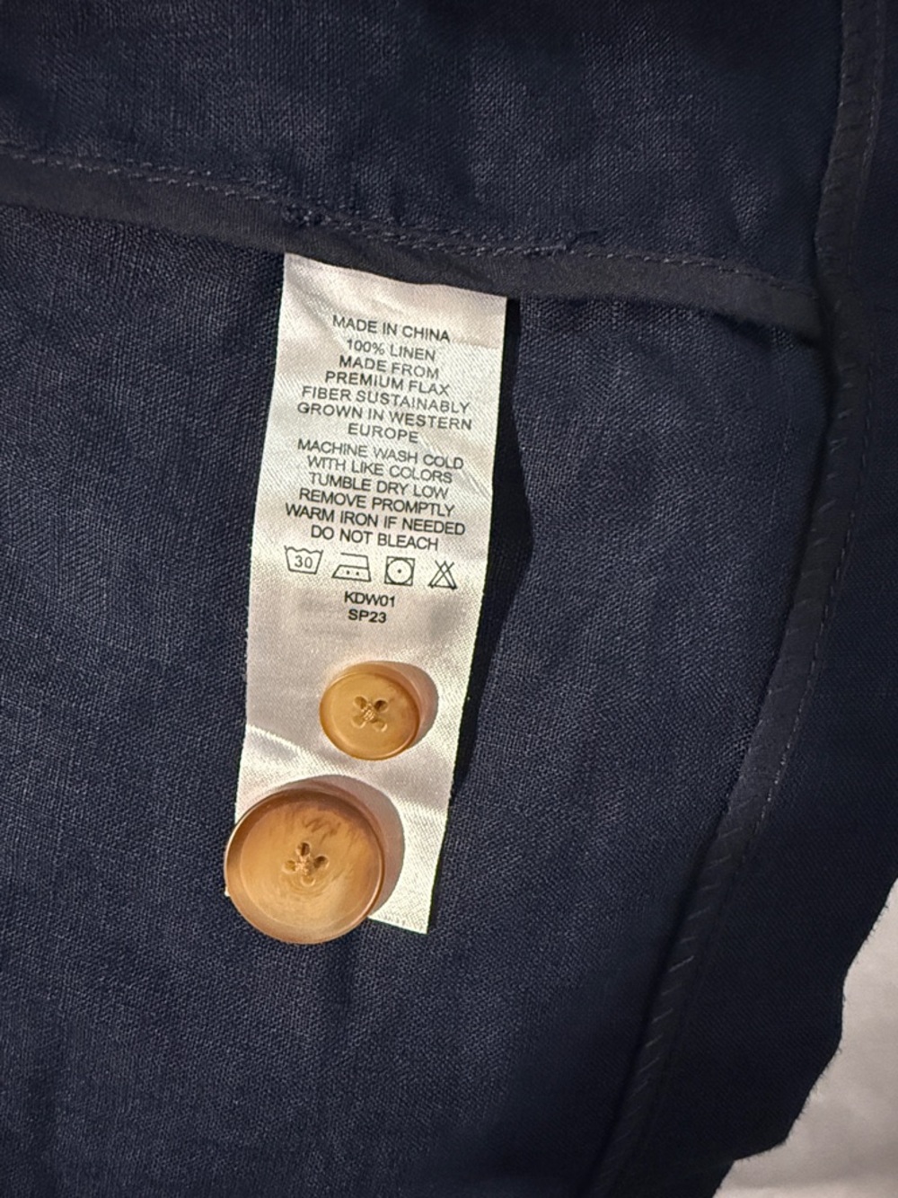 Quince 100% European Linen Blazer Deep Navy XS - Picture 5 of 5